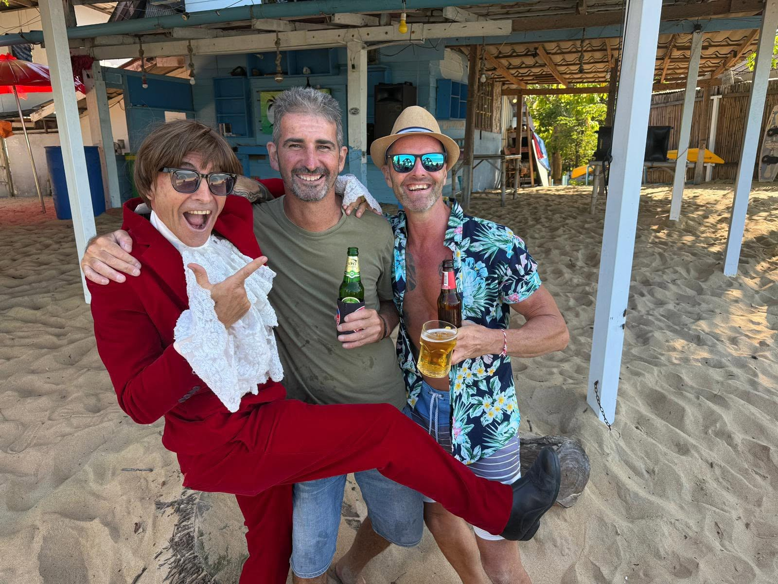 Mad Max, Matt and Myles at the Beach Party