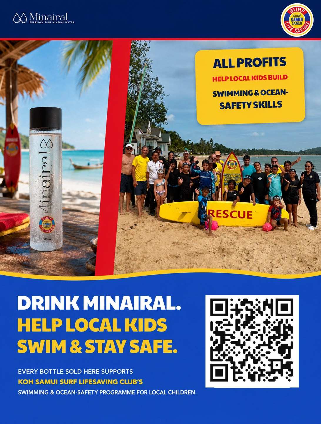 Drink Minairal fundraiser flyer