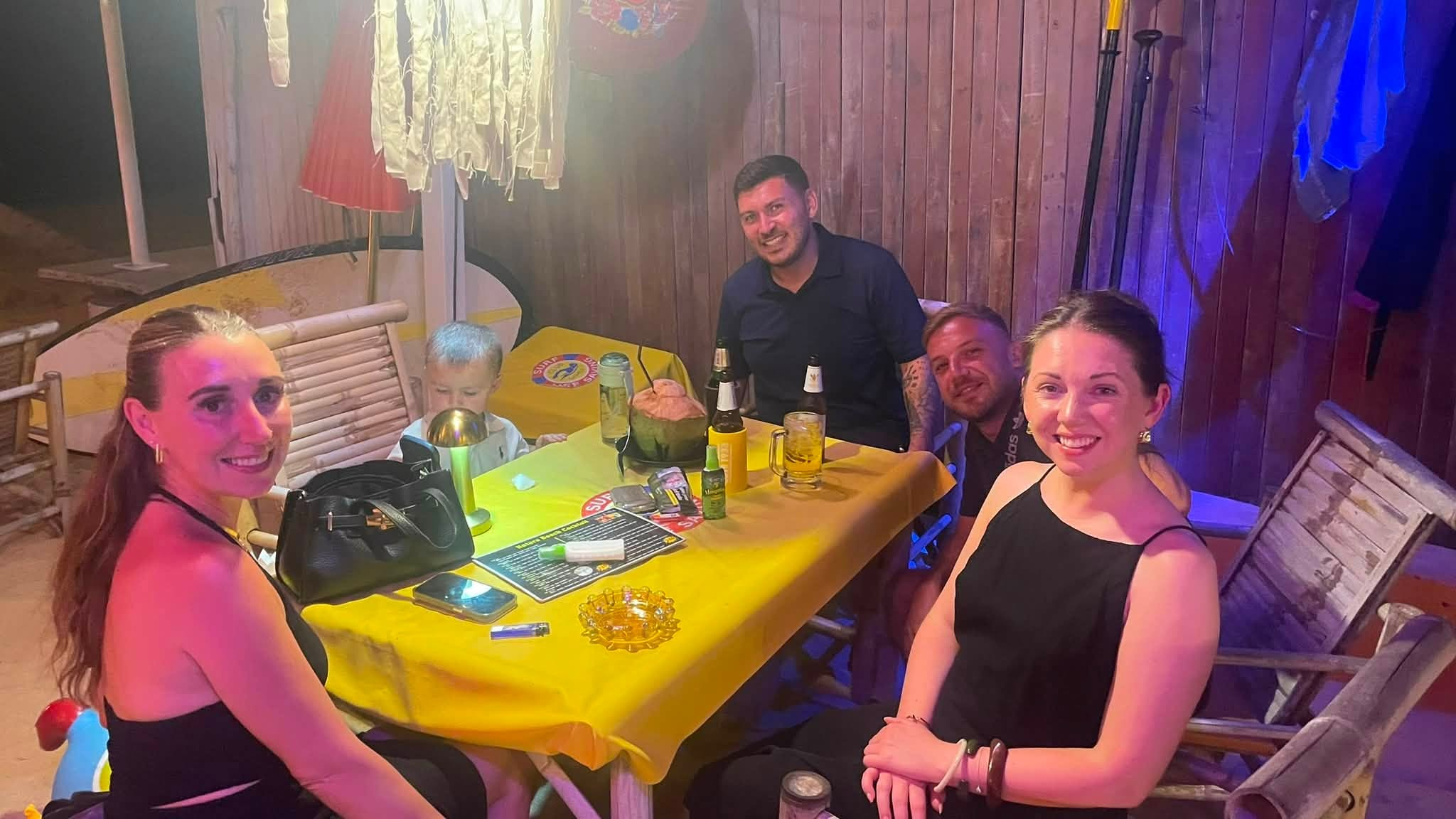 Josh and Ricki with UK visitors