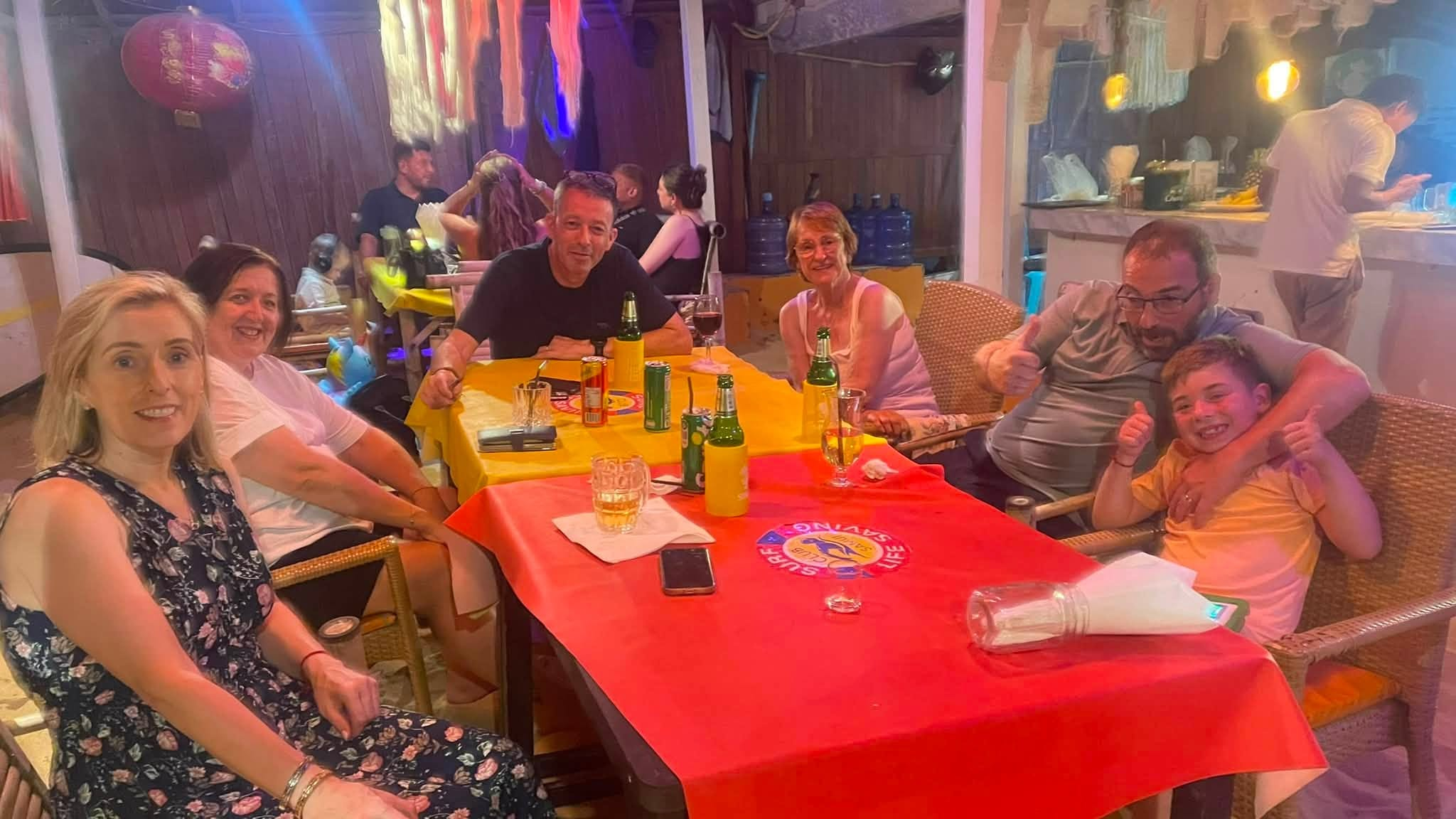 Andrew, Steph and family from the UK