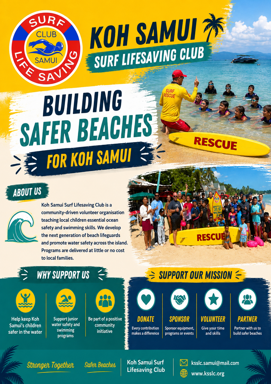 Building Safer Beaches for Koh Samui brochure cover