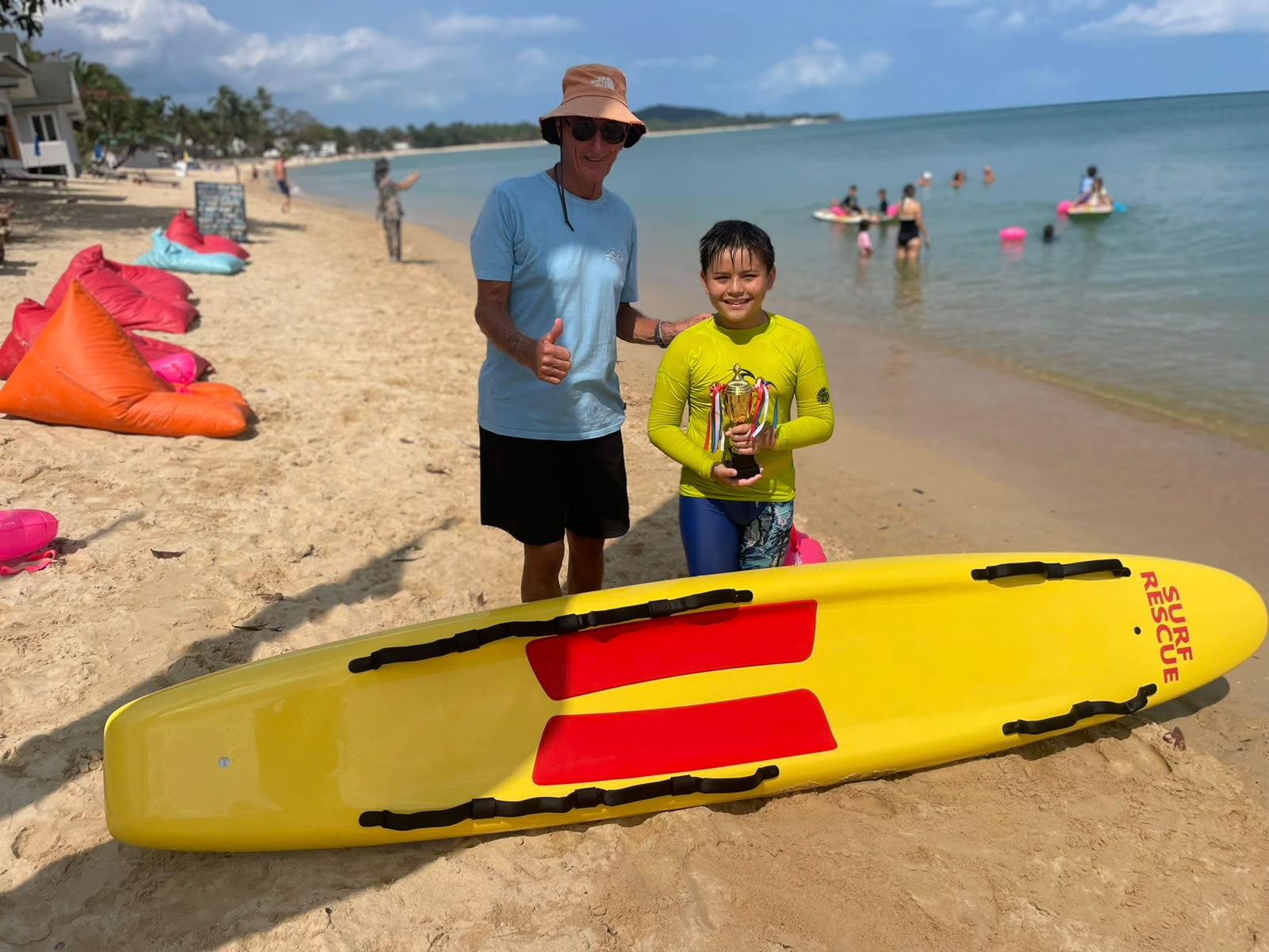 Gary and Kai at the Surf Club